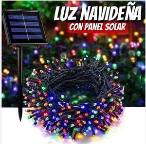 Luces Navideñas Multicolor Con Panel Solar